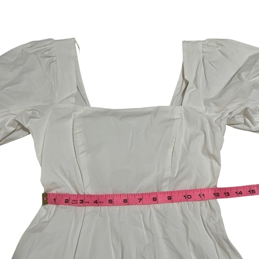 ASTR Poplin Tiered Maxi Dress in White Size XS - Picture 12 of 15
